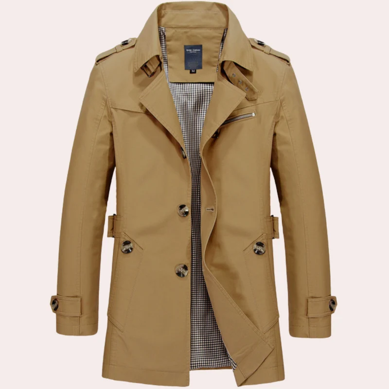 Elegante Trenchcoat Heren – Stijlvol & Comfortabel