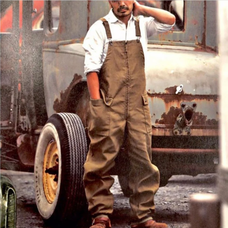 Faolan Cargo Overall - Trendy Zomer Overall voor Mannen