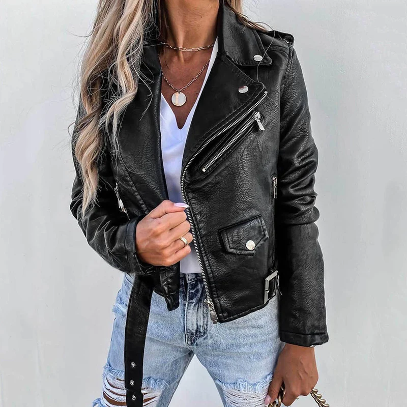 Miriam | Klassiek Bikerjack - Stoer & Tijdloos | Maten 2XL-3XL