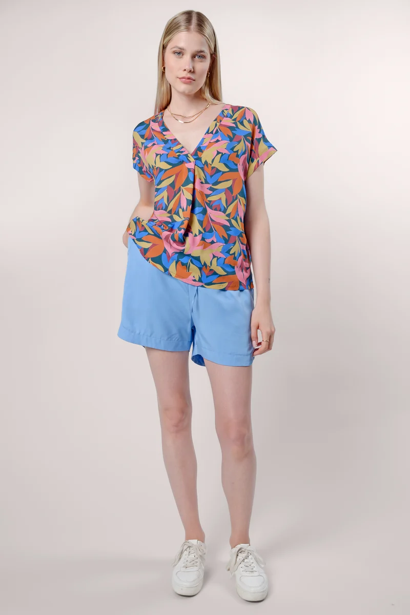 Top met bladeren print | UVR Berlin FE leorinaina