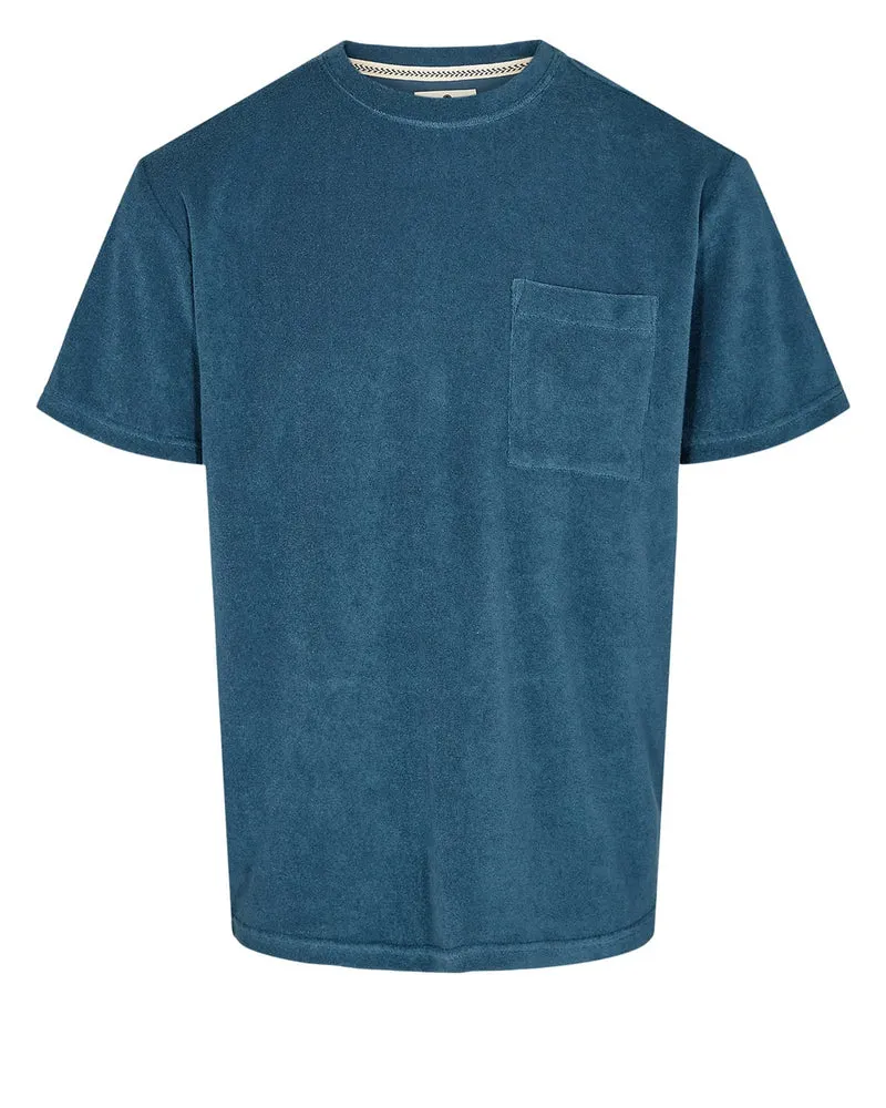 Anerkjendt t-shirt Akkikki s/s Frotte - Indian Teal