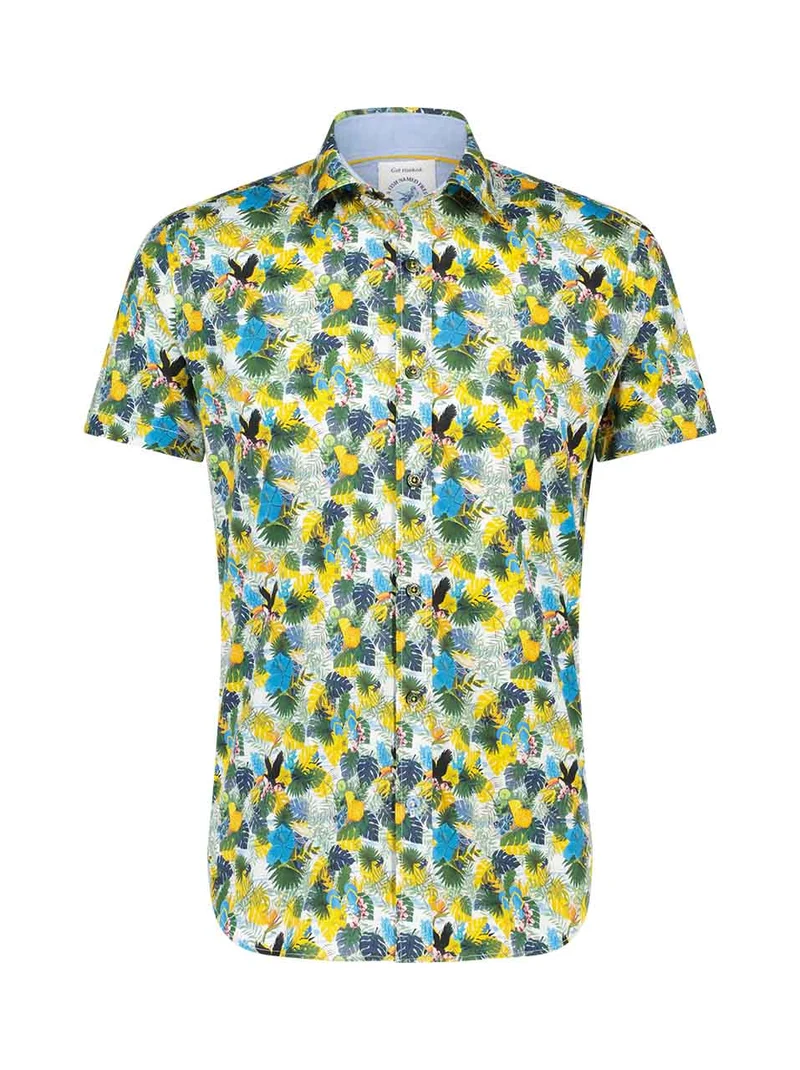 A Fish Named Fred shirt SS leafs story yellow