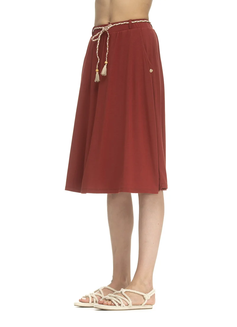 Ragwear skirt reikko terracotta