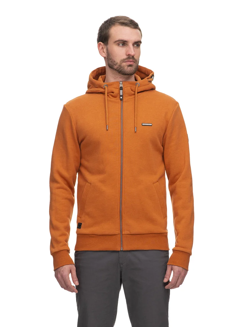 Ragwear sweatshirt natte zip ginger