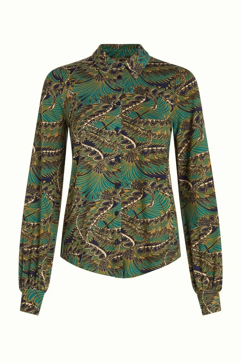 King Louie Maisie Blouse Venus Blue