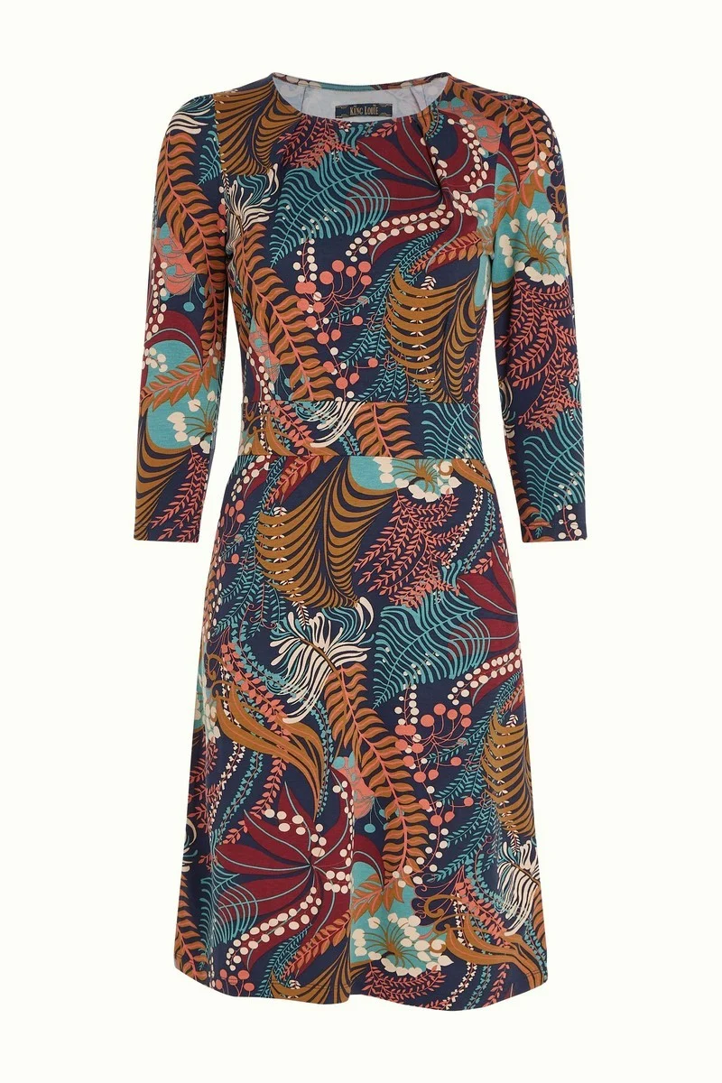 King Louie Mona Dress Nightingale Blue