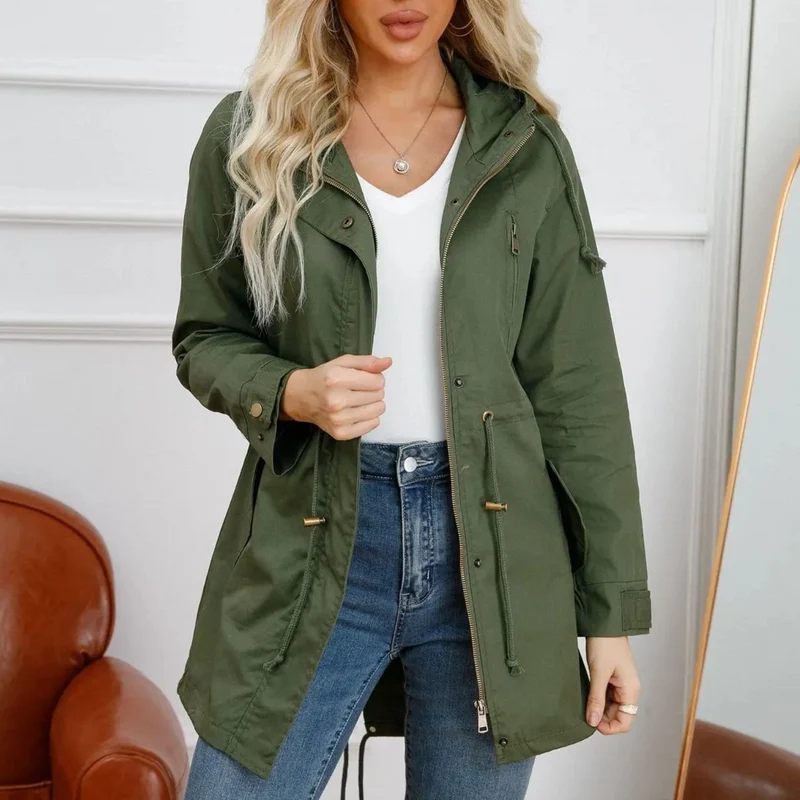 Carolina | Winddichte damesjas met capuchon - Casual stijl