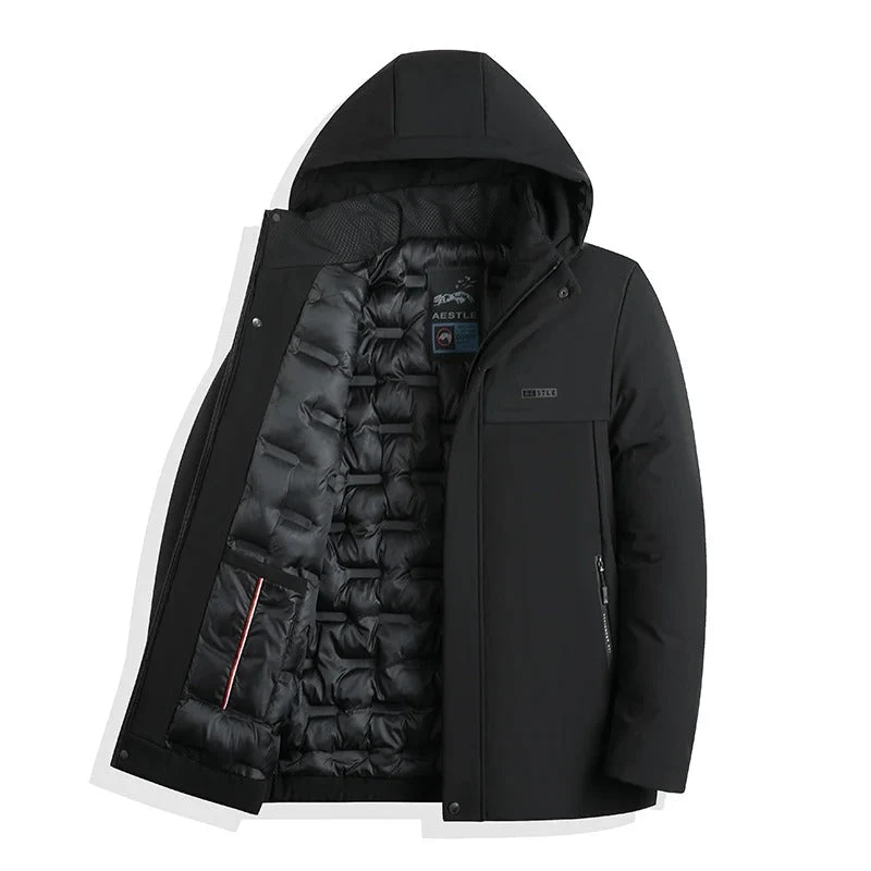 Elegante Gevoerde Herenparka | Stijlvol en Warm