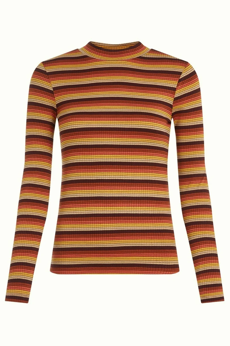 King Louie Turtle Top Vanna Stripe mango Orange
