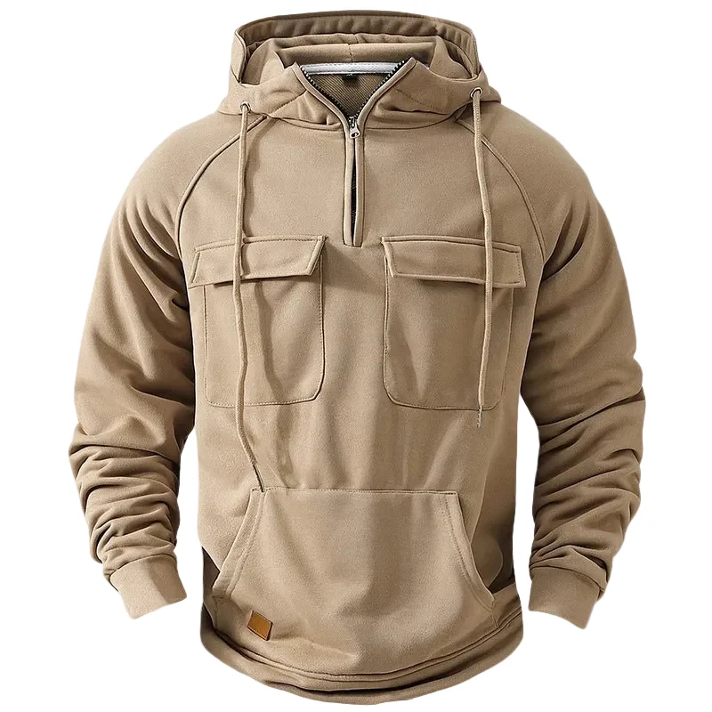 Heren MultiPocket Hoodie Met Capuchon
