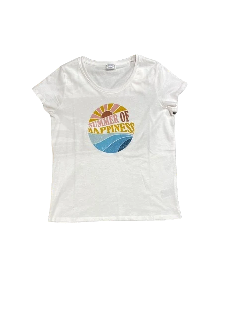 C'est beau la vie vahine ts print place summer love ecru