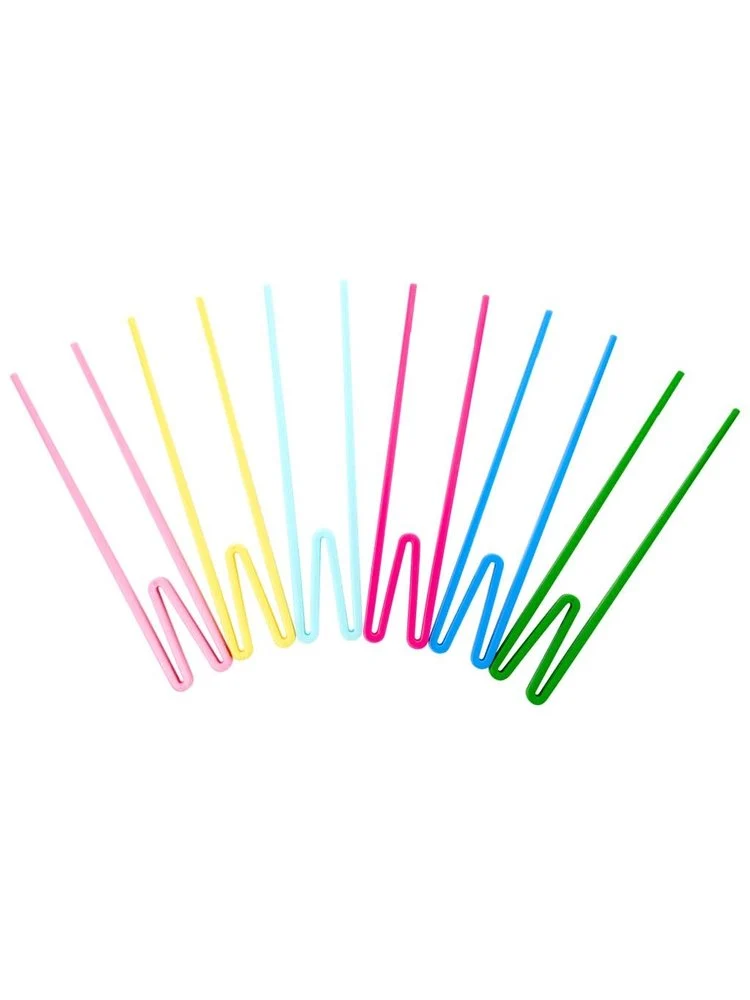 Rice plastic beginner friendly chopsticks in 6 assorted colors