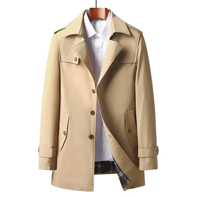 Heren Trenchcoat Modern Klassiek