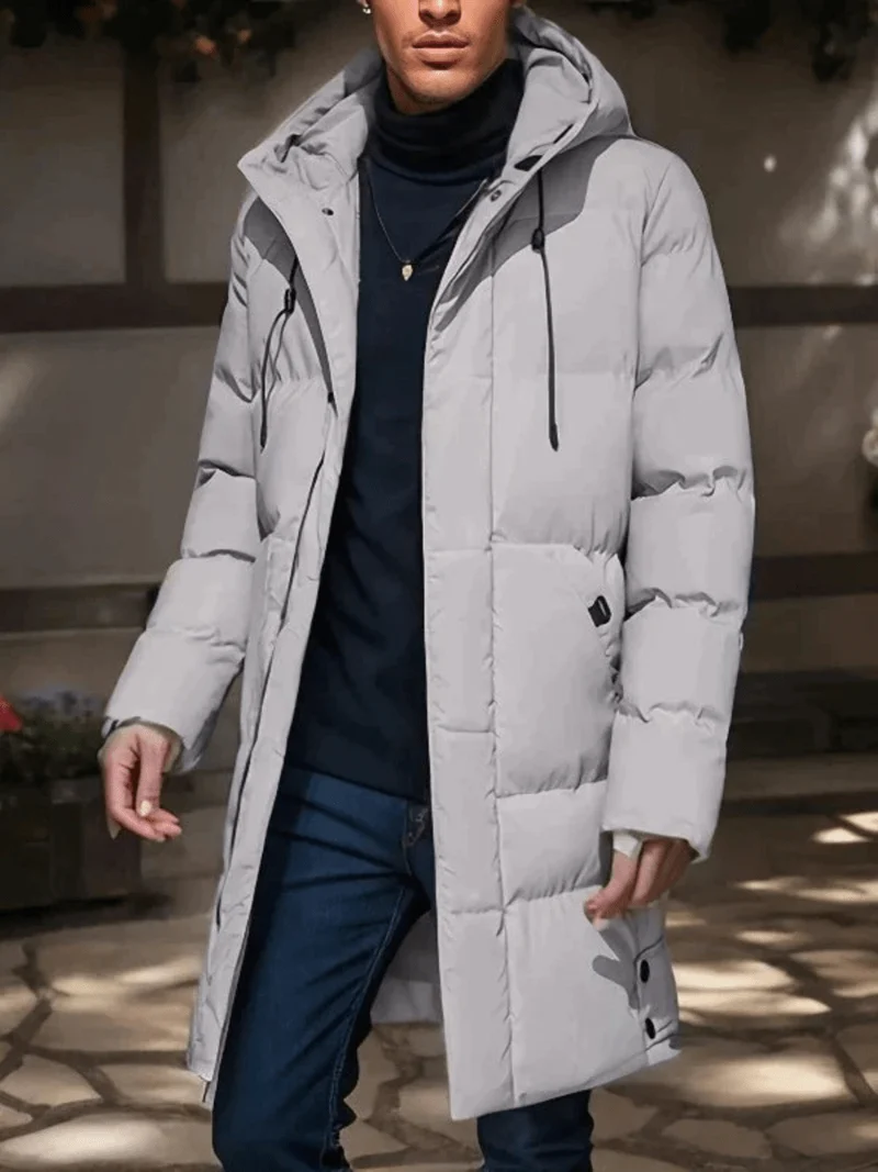 WinterHaven Warme Waterdichte Parka – Stijlvolle Lange Gevoerde Jas