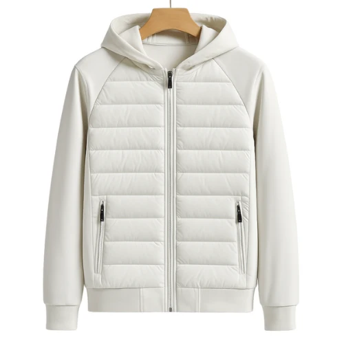 UrbanWarm lichte herenjacke met capuchon – stijlvolle gewatteerde tussenjas