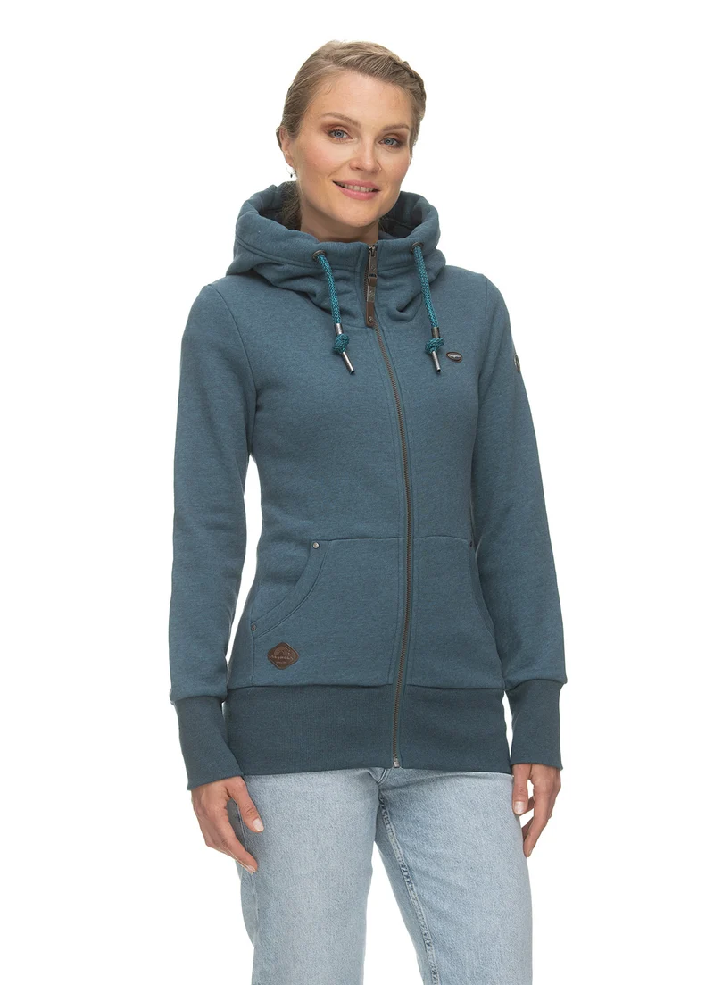 Ragwear sweatshirt neska zip petrol