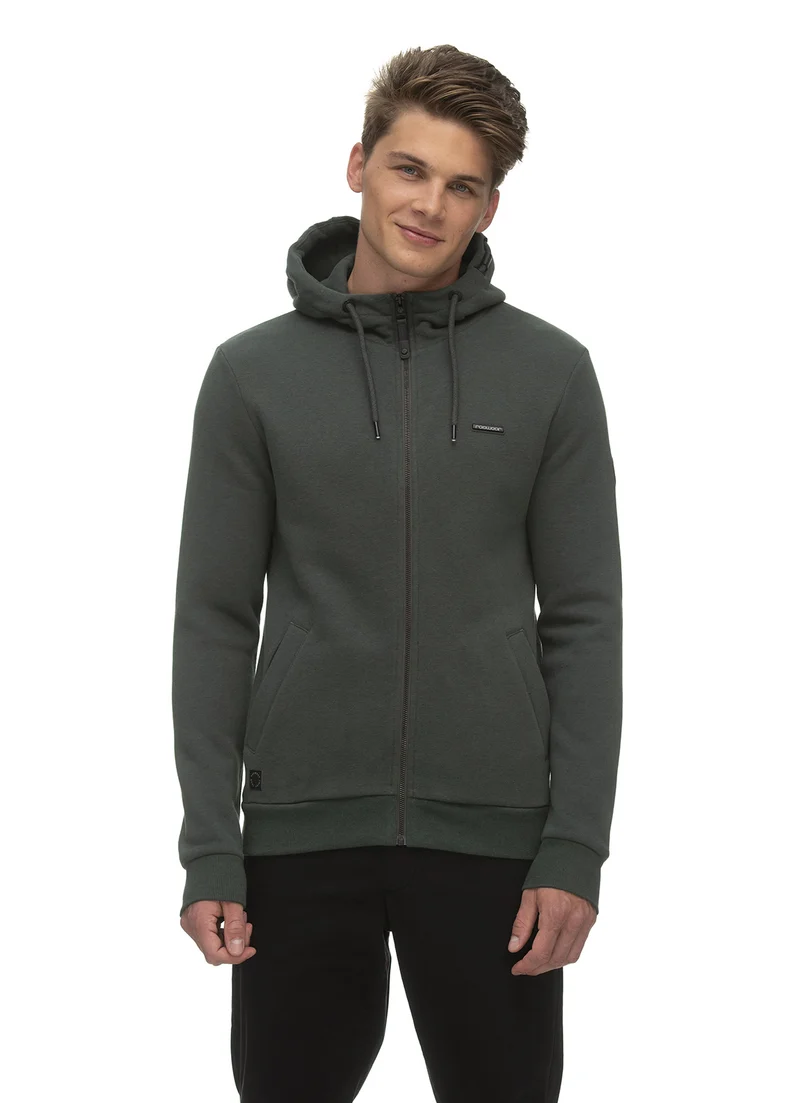 Ragwear sweatshirt nate zip dark green