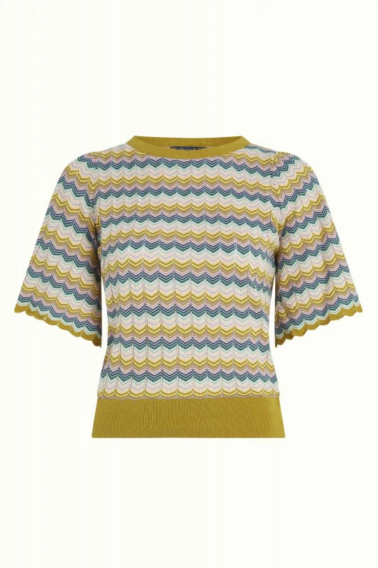King Louie Maree top lavigne curry yellow
