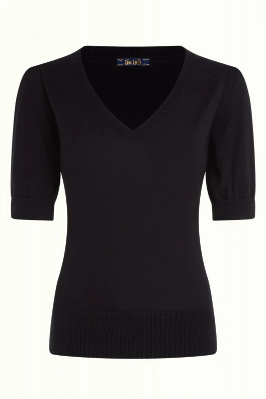 King Louie Agnes V puff top droplet black
