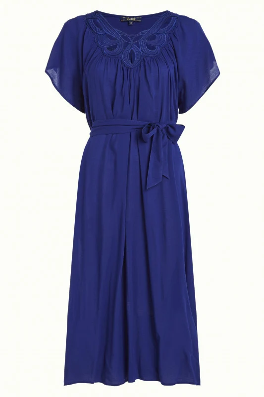 King Louie Talia dress vilette deep blue