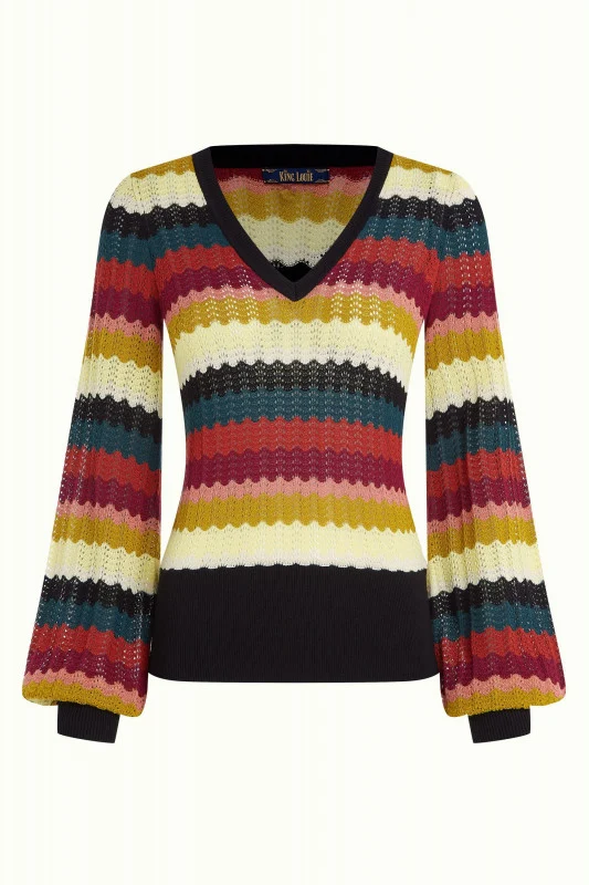 King Louie bellsleeve top hernandez black