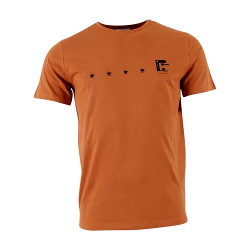 Munoman T-shirt arne coffee hazel organic cotton