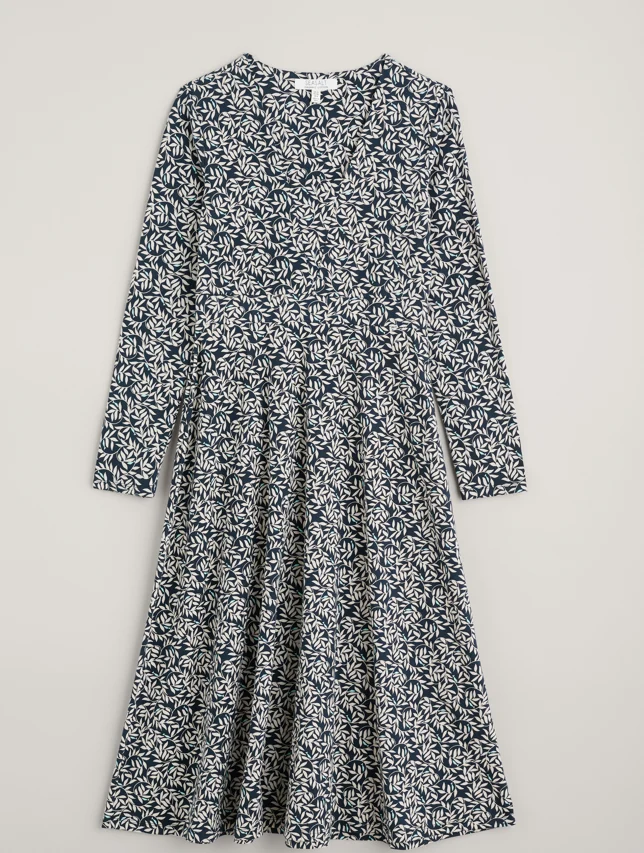 Seasalt Cornwall waterfront dress fish swirl maritime