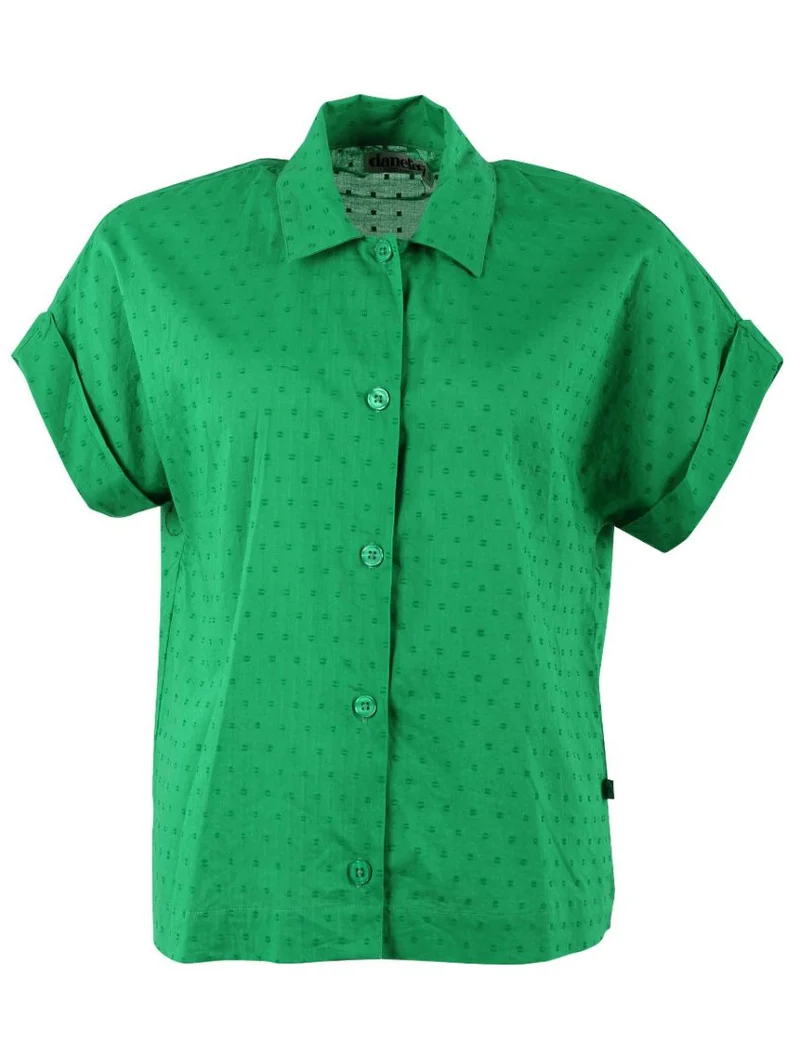 Danefae danelena cotton dot shirt green