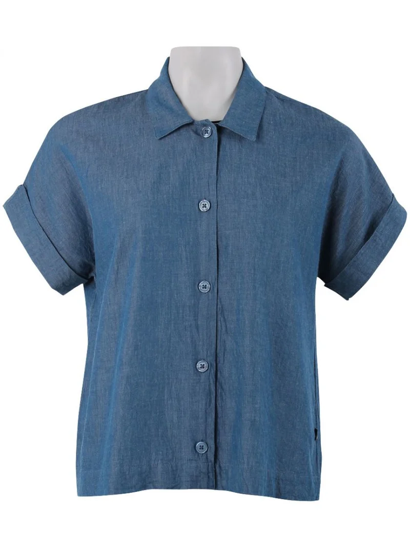 Danefae danelena chambrey shirt dark indigo