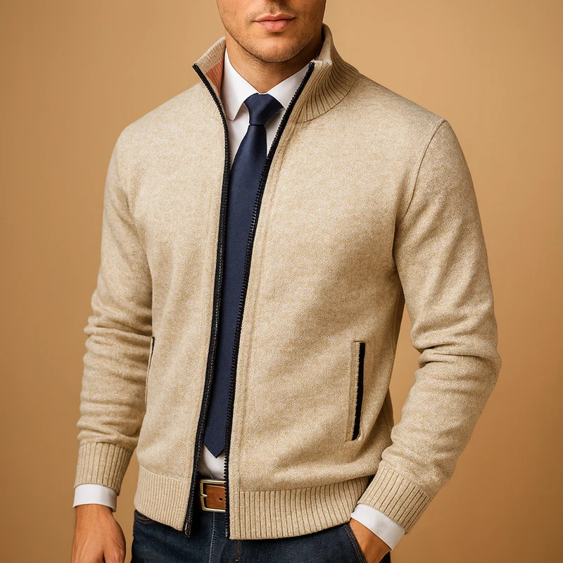 Heren vest met rits voor casual en sportieve looks | Milan