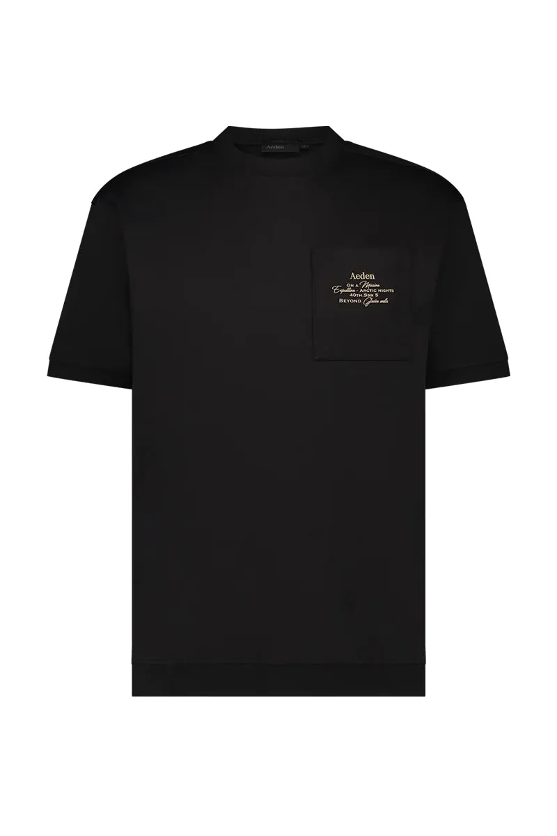 AEDEN T-SHIRT FELIX ZWART