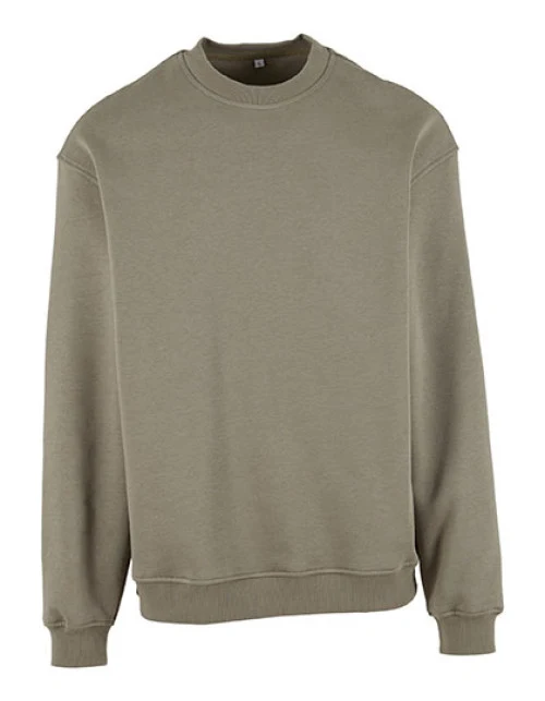 Build Your Brand - Loose Fit Sweatshirt - Pale Olive