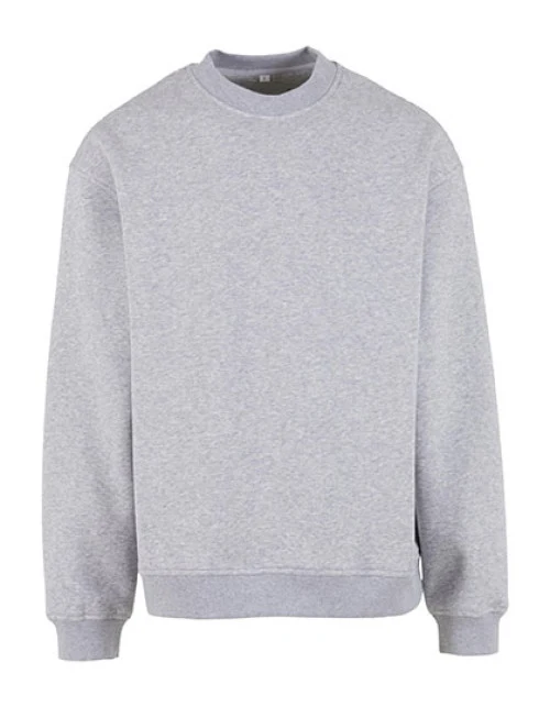 Build Your Brand - Loose Fit Sweatshirt - Heather Grey