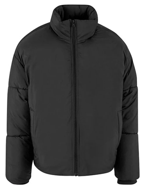 Build Your Brand - Ladies Loose Puffer Jacket - Black