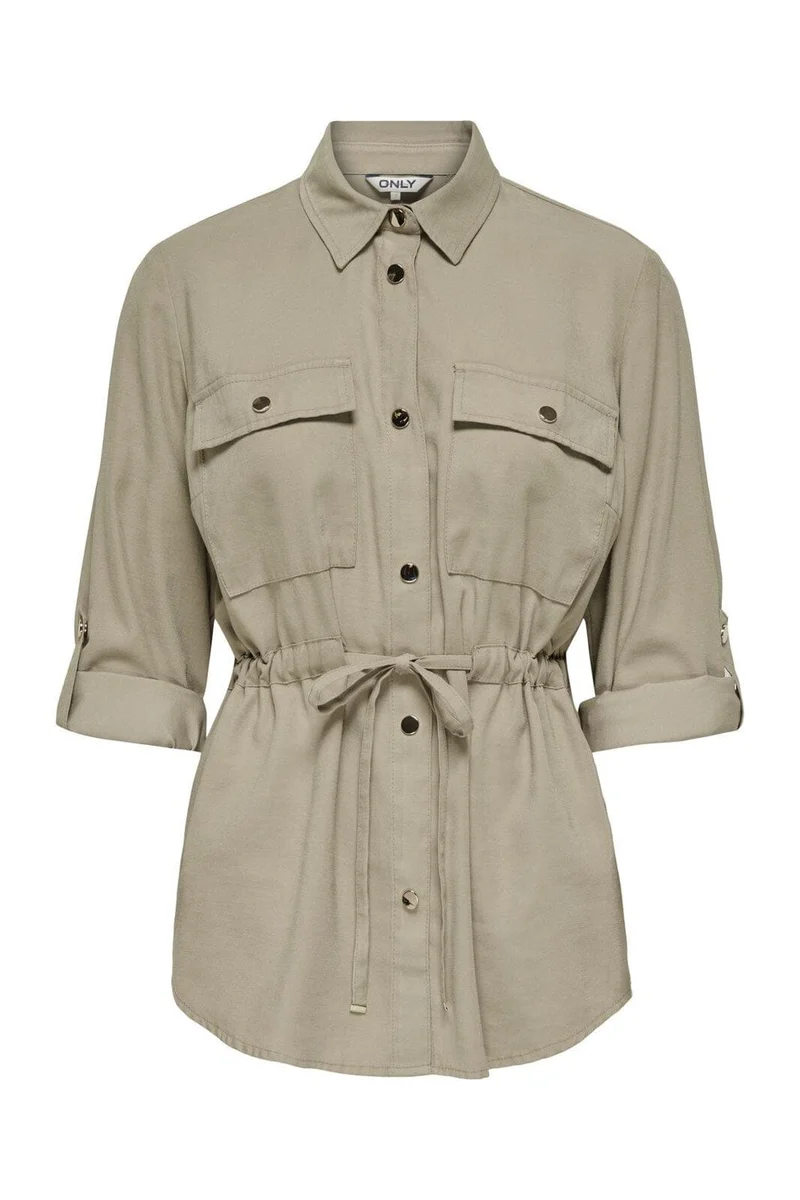 Only - Onlaris Life 4/5 Fem Cargo Jacket Cc - 4383044 Pure Cashmere