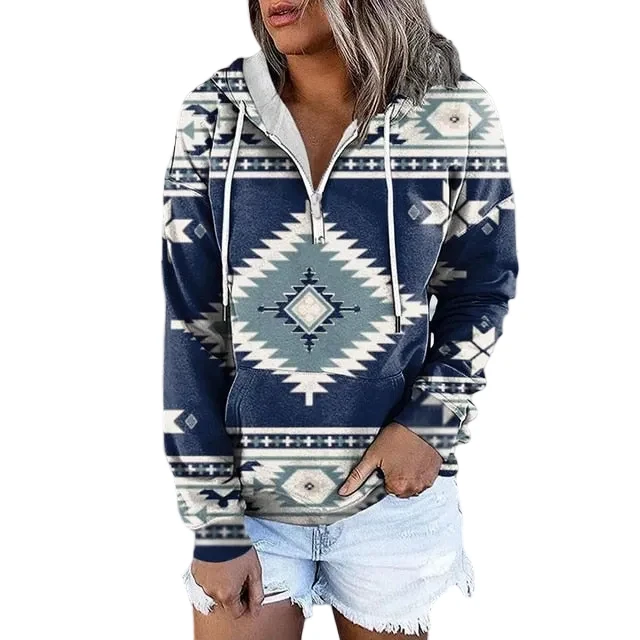 Heren Hoodie Etnische Stijl