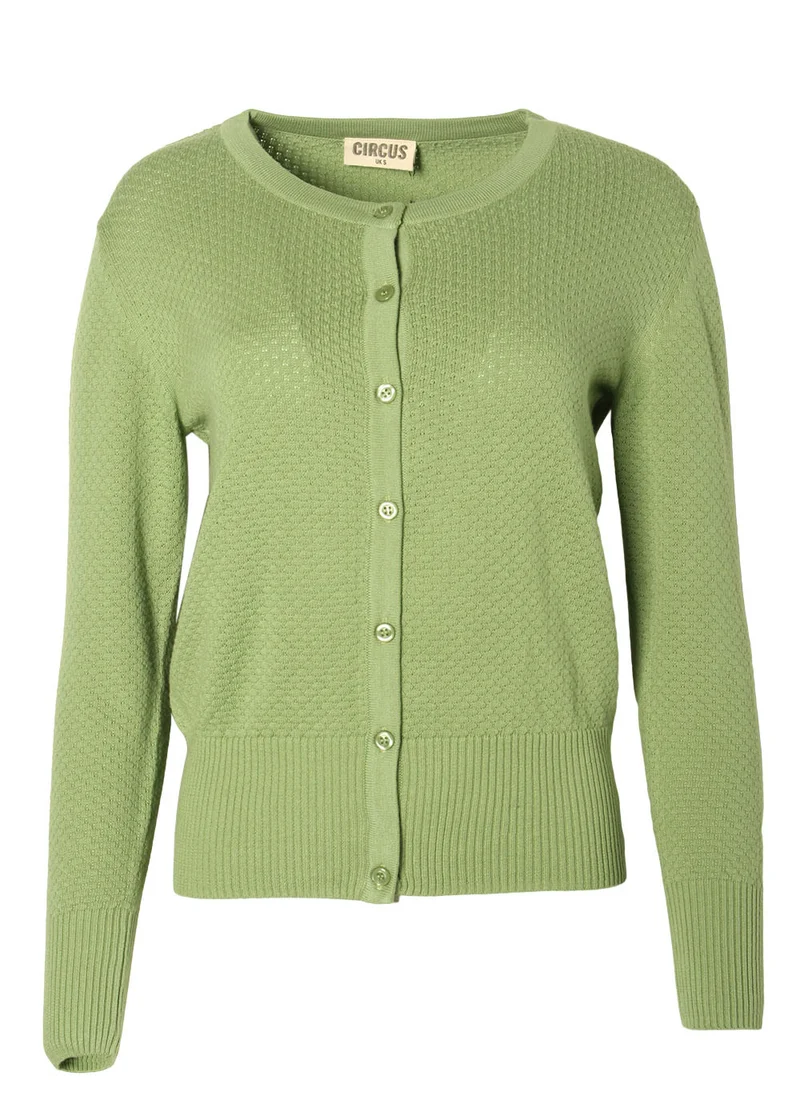 Circus vestje waffel green