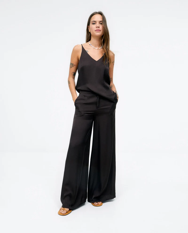 Surkana top with straps brown