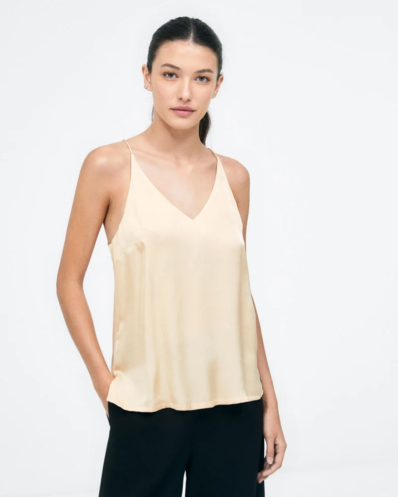 Surkana top with straps beige