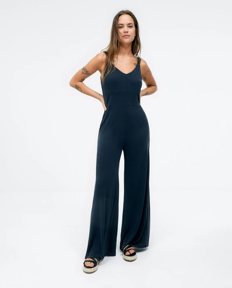 Surkana jumpsuit with straps black