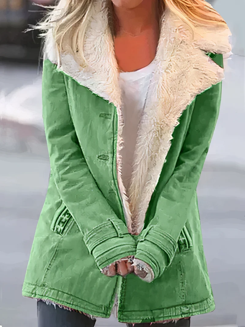 Dames Gevoerde Winterjas - Elegantie & Warmte | Thermisch