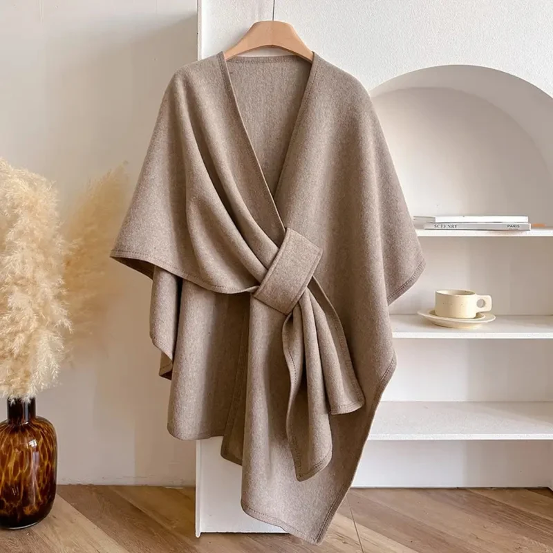 Winddichte Sjaal Jas - Luxe en Elegant | Veelzijdige Kleuren