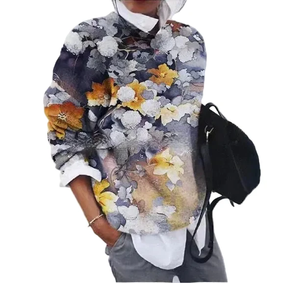 Dames Trui met Print Modern