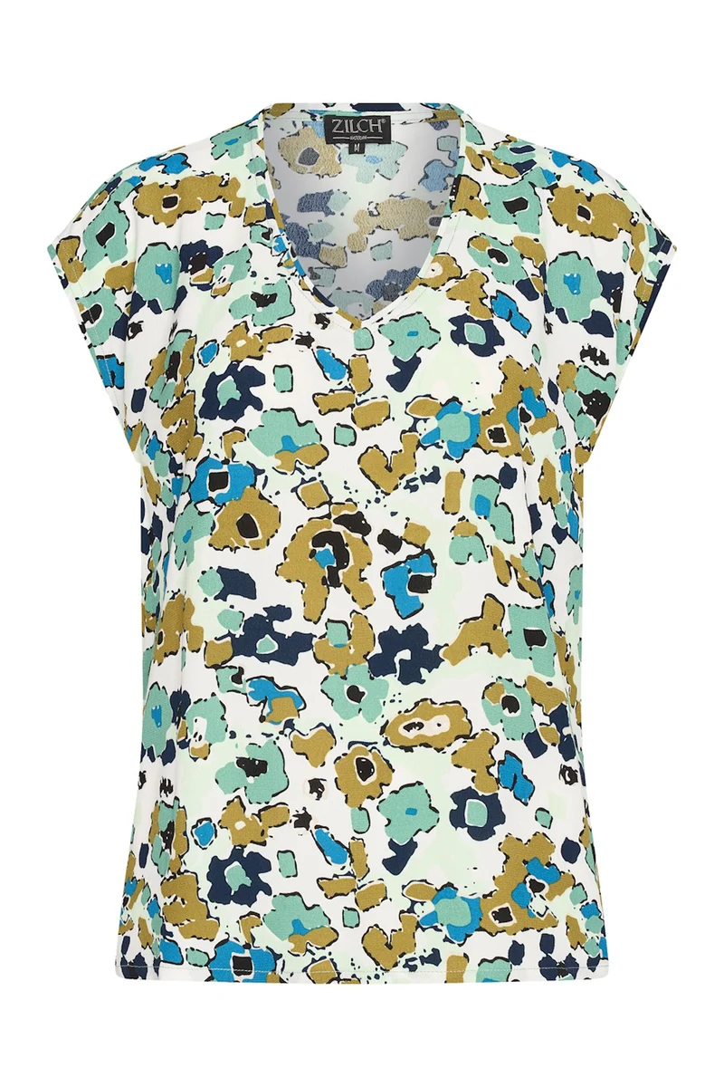 Zilch top kaleidoscope seafoam