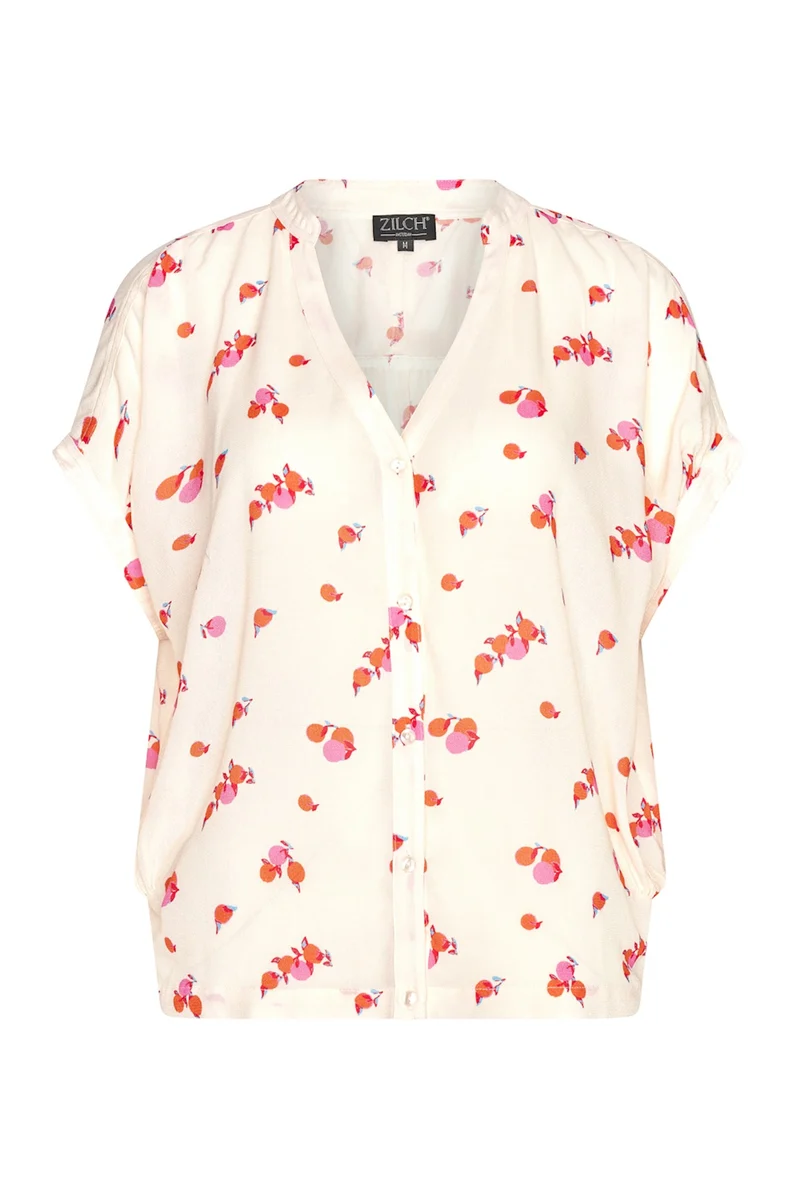 Zilch blouse wide peaches big beige