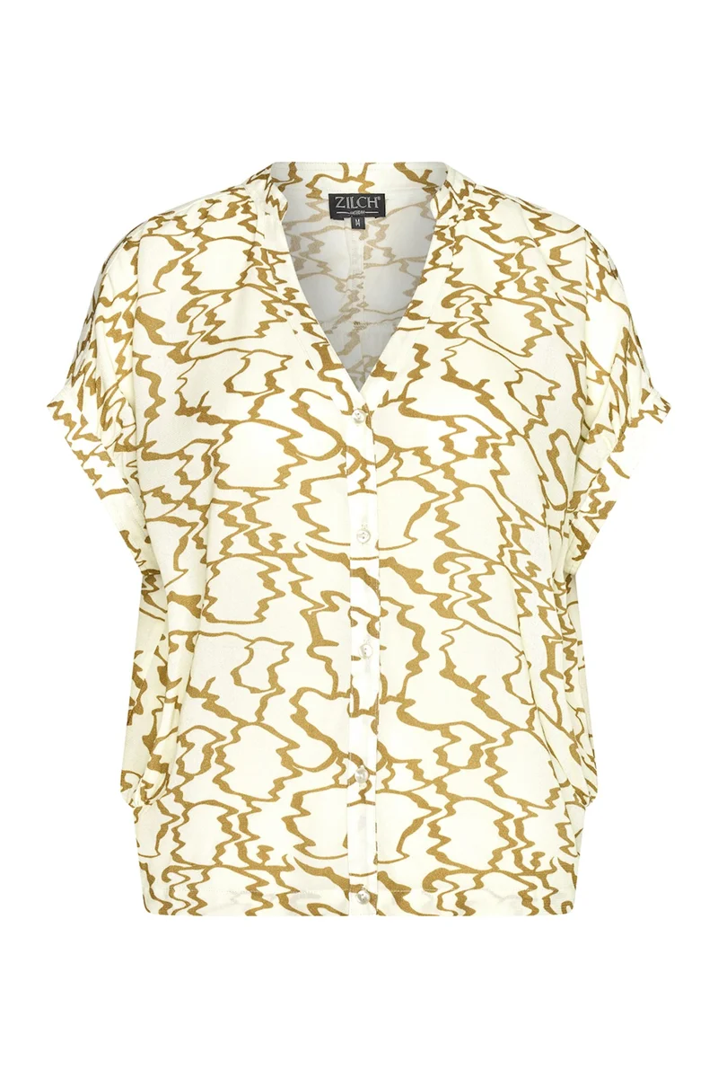 Zilch blouse wide aqua seafoam