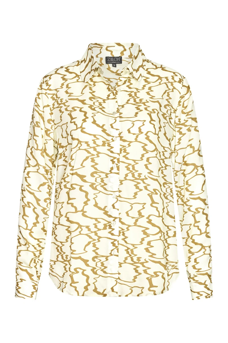 Zilch blouse long sleeve aqua seafoam