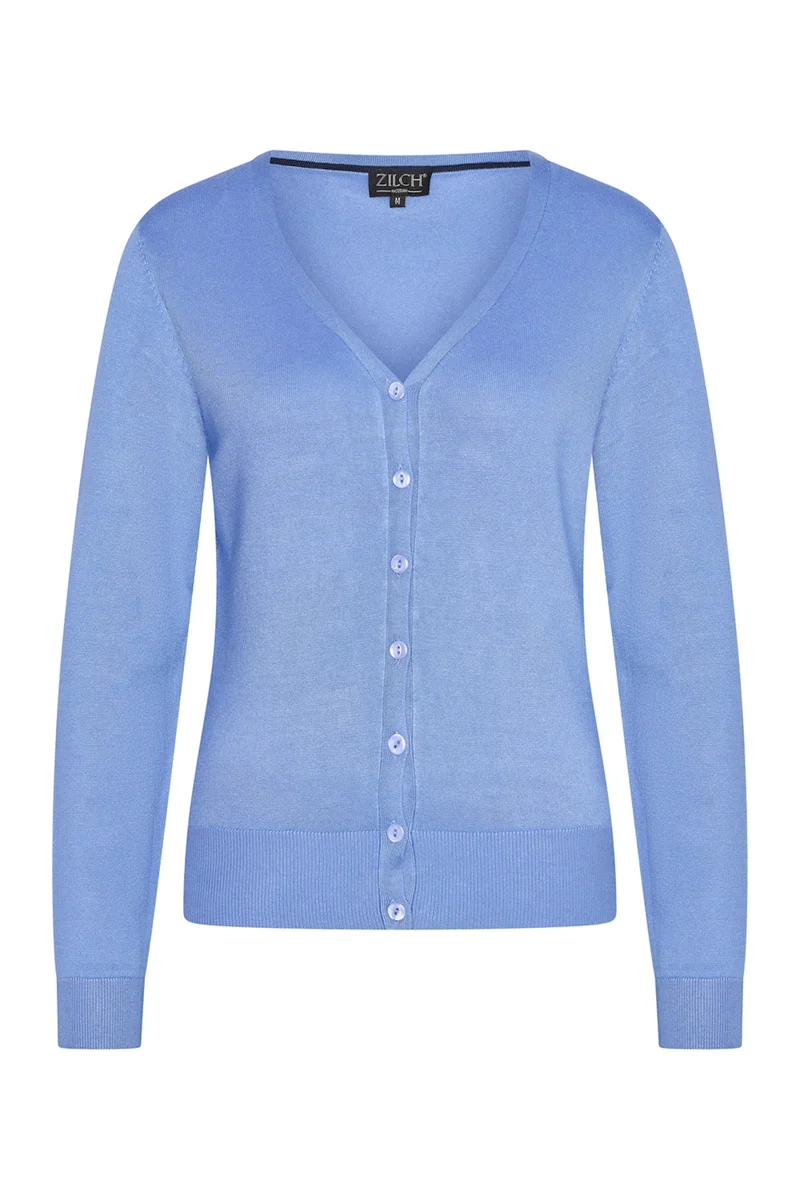 Zilch cardigan V neck cornflower