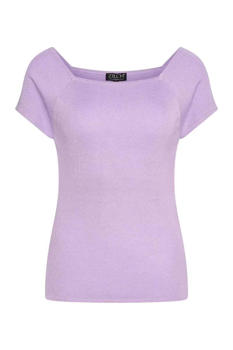 Zilch top short sleeve lilac