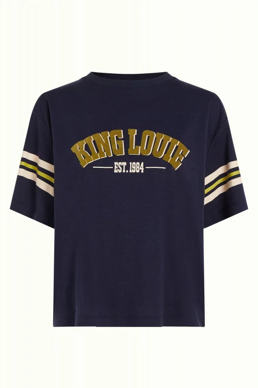 King Louie boxy tee blue